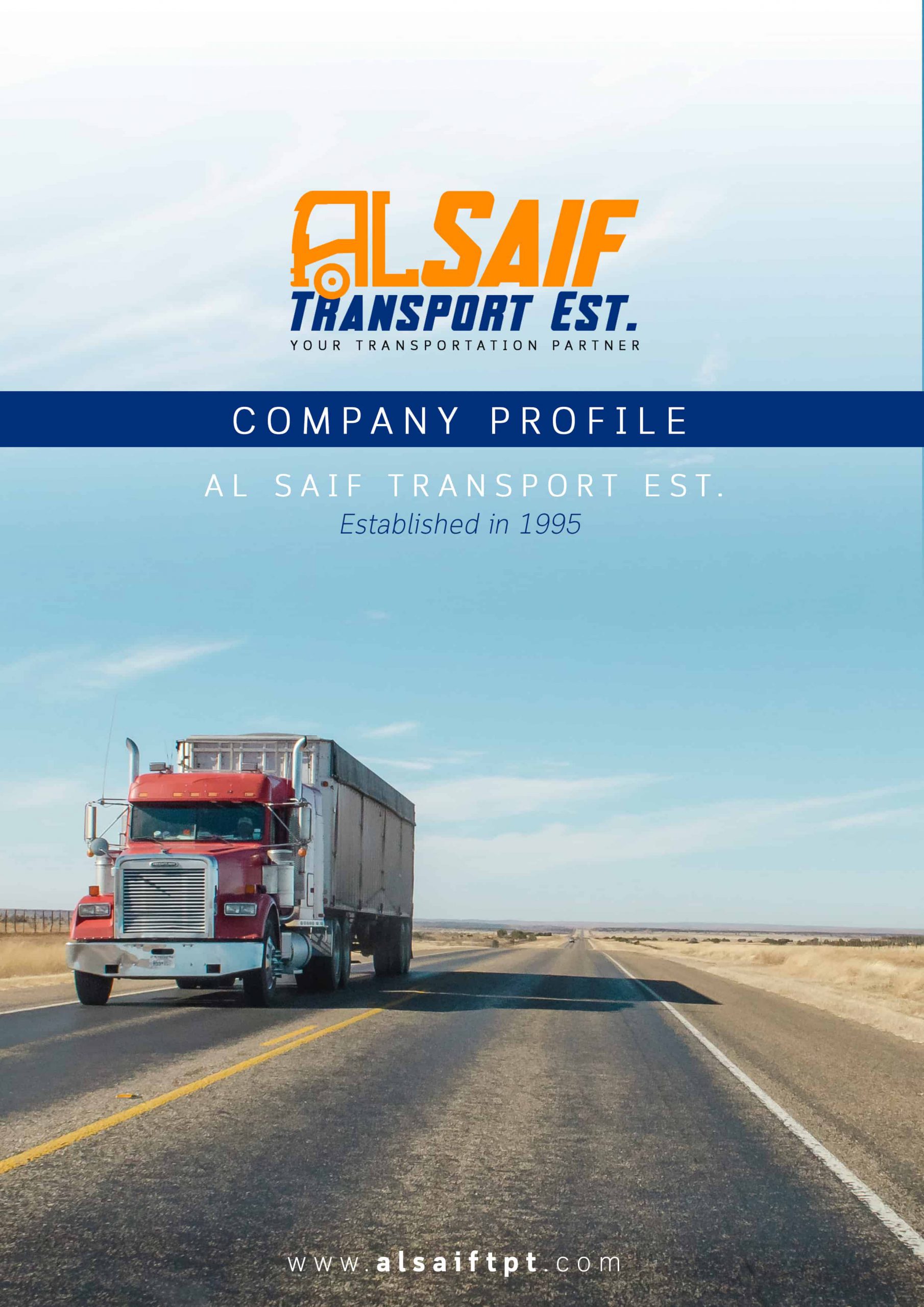 Alsaif company profile design - front page image