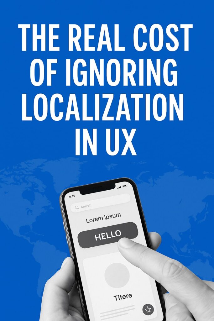 The Real Cost of Ignoring Localization in UX