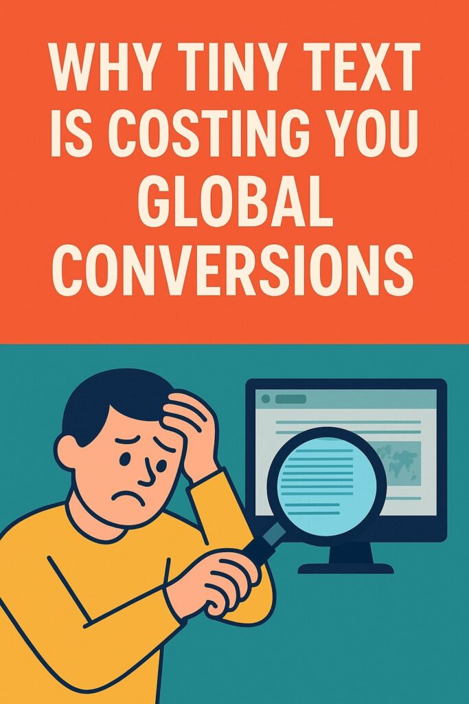 Why Tiny Text Is Costing You Global Conversions