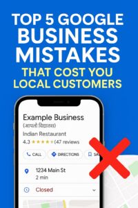 Top 5 GBP Mistakes That Cost You Local Customers