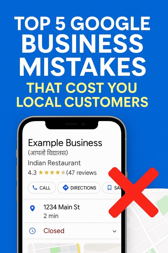 Top 5 GBP Mistakes That Cost You Local Customers