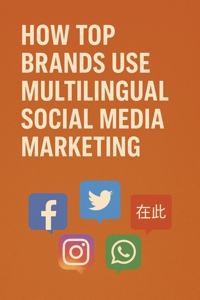 How top brands use multilingual social media marketing.