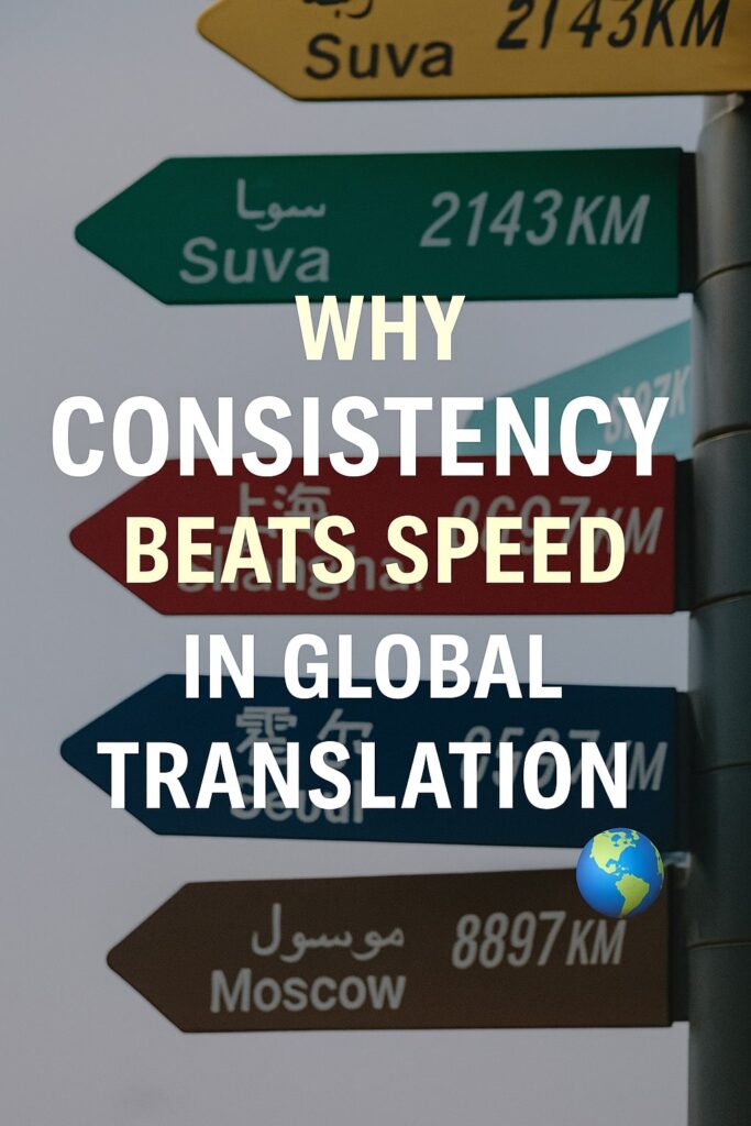 Why Consistency Beats Speed in Global Translation